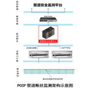 大口徑pccp管道泄漏監(jiān)測(cè)系統(tǒng)方案采用分布式光纖傳感技術(shù)對(duì)PCCP管斷絲檢測(cè)，管線泄露檢測(cè)，管道應(yīng)變形變監(jiān)測(cè)，具有防開(kāi)挖功能，另外使用電學(xué)式傳感器水聽(tīng)器、高頻壓力傳感器套件對(duì)管線進(jìn)行水錘漏損、滲漏監(jiān)測(cè)，整套pccp管道泄漏監(jiān)測(cè)系統(tǒng)可以實(shí)現(xiàn)實(shí)時(shí)在線、全生命周期的管道健康監(jiān)測(cè)，實(shí)現(xiàn)與物理水利、水網(wǎng)同步仿真運(yùn)行、虛實(shí)交互、迭代優(yōu)化。